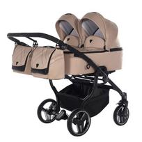 Junama Duo V3 Beige Dvynukų vežimėlis 2 in 1