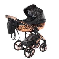 Junama Heart Black Rose Gold Vežimėlis 2 in 1