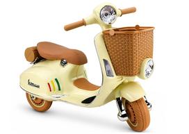 Elektrinis motociklas vaikams Vespa XW-03 35W Scooter Smėlinis