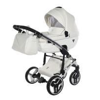 Junama Fluo Individual White Silver Vežimėlis 2 in 1