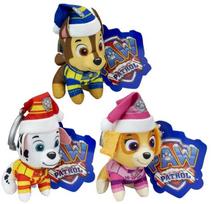 Pliušinis žaislas, raktų pakabukas Spin Master Paw Patrol Holiday Mini, (spalva/dizainas parenkami atsitiktine tvarka), 10 cm