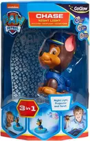Spin Master Paw Patrol - Chase Kids stebuklinga naktinė lemputė prie lovos, žibintuvėlis ir projektorius - (10043)