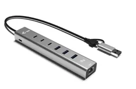 USB-C/USB-A Metal Hub 6 port 3xUSBc/3xUSBa