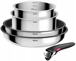 „Tefal“ puodų rinkinys „Ingenio Cook Eat“, 5 vnt. Nerūdijantis plienas su nelipniu paviršiumi (L881S504)