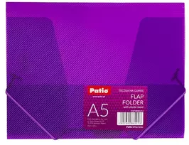 Dėklas dokumentams PATIO su gumele, PP, A5, vnt.