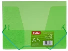 Dėklas dokumentams PATIO su gumele, PP, A5, vnt.