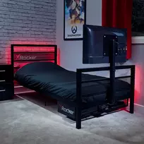 X Rocker „Xrocker Base Camp“ viengulė lova su „Vesa Mount“ televizoriumi