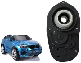 Lean Toys Variklis + Pavarų dėžė akumuliatoriniam automobiliui BMW X6M Kairysis