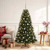 Dirbtinė Kalėdų eglutė su burbulais 120 cm 150 LED Šilta balta