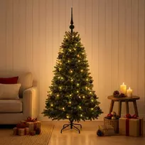 Dirbtinė Kalėdų eglutė su burbulais 150 cm 150 LED Šilta balta