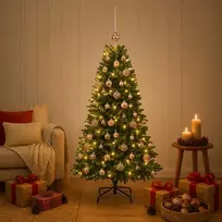 Dirbtinė Kalėdų eglutė su burbulais 150 cm 150 LED Šilta balta