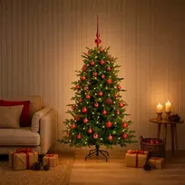 Dirbtinė kalėdinė eglutė su rutuliuku 150 cm 150 LED