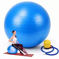 Relaxdays Gimnastikos kamuolys su pompa, PVC