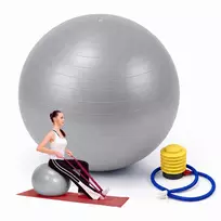 Relaxdays Gimnastikos kamuolys su pompa, PVC
