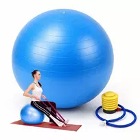 Relaxdays Gimnastikos kamuolys su pompa, PVC