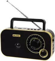 Audio Įranga - Blow 77-542 Nešiojama Radijo Stotis Su AM/FM, Bluetooth, USB/SD - Auksinė