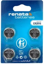 Monetos Baterija - Renata CR2016 3 V, 4 Vienetai