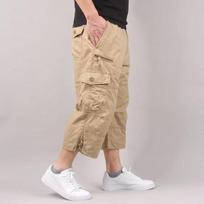 Vyriški krovininiai šortai Vasarinės laisvos laisvalaikio kelnės elastingas juosmuo Didelio dydžio lauko sportinės kelnės Trend kelios kišenės XXL chaki