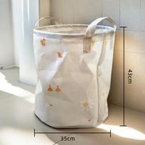 Sulankstomas skalbinių ir daiktų krepšys drabužiams, žaislams ir vonios reikmenims Laundry Basket beige