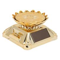 Solar Operated 360 Degree Rotating Jewelry Display Tray With LED Lighting ABS Materials Showcase for Rings Watches auksas
