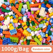1000 Pieces Color boxDlY Creative Building Blocks Bulk Sets City Classic Bricks AssemblyBringuedos Educational Playthings ideal for Children caihe gray