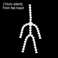 1 Pcs Doll Joint Skeleton Sound Or Silent Version Joint Plush Toy Diy Doll Ball Socket Flexible Armature Doll Accessories white