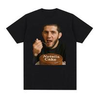 Funny Islam Makhachev Nutella Cake Meme T-shirts Men Women Harajuku Vintage Style T Shirts Male 100% Cotton Short Sleeve T Sh... 5XL įvairiaspalvis