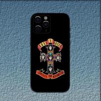Band G-Guns N Roses Phone Case For iPhone 16,15,14,13,12,11,Pro,X,XS,Max,XR,Plus,Mini Soft Black Cover iPhone12mini gray