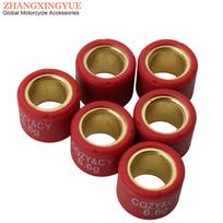 Scooter Variator Roller Set 16x13mm 4g 4.5g 5g 5.5g 6g 6.5g 7g For Peugeot Django 50 Kisbee V-Clic 50cc 4-Stroke 16x13mm 6.5g brown