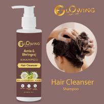 Amla & Bhringraj Shampoo Hair Cleanser for All Hair Types | Rejuvenates, Nourishes, and Strengthens | Natural Ingredients for Healthy Scalp & Shin black