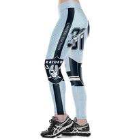 Leggings Fitness Women Team Oakland Raiders Sport 3d Yoga Pants Gym Run Training M black