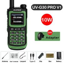 Baofeng UVG30 Pro V1 Walkie Talkie Dual Band Portable Radio Upgrade UV-16 10R Two Way Radio Support High Gain Antenna