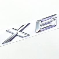 3D ABS Juodo chromo automobilio raidės Galinės bagažinės emblema X6 logotipas BMW X6 lipdukas emblema X6 raidės priedai sidabras