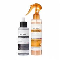Dr. PEEL SHOT Turmeric Exfoliating Spray 200ml with Black & White Rice for Skin Renewal