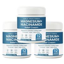 Magnio Niacinamido Atpalaiduojantis Kūno Kremas, Magnio Kremas Vėsinančia Formula, Lengvas, Nenusausinantis 3PCS