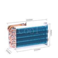 Garintuvas Šaldiklis Šaldytuvas Šaldytas vitrininis spintelė Vario vamzdelio briauna Oro aušinamas kondensatorius 260-50-130MM 260-50-130MM blue