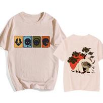 Appa Yip Laiskiniai Marškinėliai Madingi Mange Marškinėliai Avataras Paskutinis Oro Valdytojas Y2k Marškinėliai Streetwear Hip Hop Harajuku Marškinėliai Viršutiniai Drabužiai 3XL beige