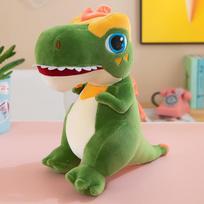 Liepsnojantis T-Rex lėlė kūrybingas dinozauras pliušinis žaislas miego pagalvė vaiko palydovė lėlė dovana 40 cm 0.28 žalia