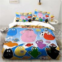 Customizable Name Children'S Les Barbapapa Bedding Set Bedroom Soft Modern Bedspreads Comefortable Duvet Cover Quilt Pillowcase US Full(200*230cm)3pcs