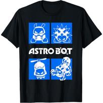 Astro Bot Video Game Enemies Playstation T-Shirt M juoda