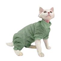 Cat Christmas Sweatshirt Cute Costume Outfits Indoor Outdoor Use Outfits L žalia