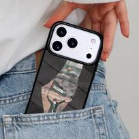 P-alestinian Map Arabic Calligraphy Phone Case for iPhone 17ProMax 12 13 14 15 16e 17 Pro Max Plus Air Cover iPhone 16 Plus black
