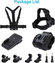 Krūtinės dirželio tvirtinimo diržas Gopro Hero 12 11 9 8 7 6 5+ 4 Xiaomi Yi 4K veiksmo kamerai Krūtinės diržų rinkinys insta360 sporto reikmenims juoda