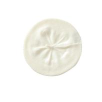 Women's 100% Pure Cashmere Beret: Elegant Autumn/Winter Knit Hat One Size white