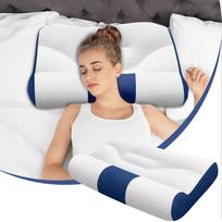 Cervical Pillow For Neck Ergonomic Pillow Cozy Sleeping Breathable Height Adjustable Bed Pillow For Sleeping Side Back Stomach China Mainland beige