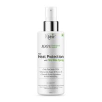 100% Plant Based Hair Heat Protection Spray With Extra Shine, Chamomile, Argan And Vitamin E 100Ml white