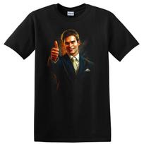 American Pie Inspired Seann William Scott Portrait T Shirt Retro Tee XXXXL black