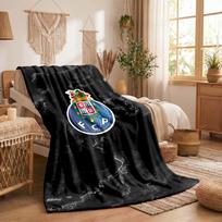 FC Porto spausdinta flanelinė antklodė, minkšta ir šilta, sofa-lova, pledas namams, biurui, miegamajam 75x90cm