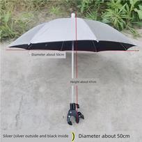 Tripod Selfie Stick Sunshade Umbrella Outdoor Phone Sun Protection Umbrella Camera Photography External Clip-On Rain Umbrella Silver 50cm Universal Card Clip Umbrella sidabras