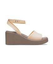 Crocs Women'S Brooklyn Ankle Strap Wedge Shi (24Swsd209406) Shitake(Z2Ds)/W8(250) beige